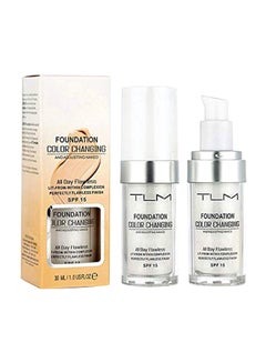 TLM 2-Piece Foundation Color Changing All Day Flawless LIT-From-Within Complexion Perfectly Finish SPF 15 Beige  - Image 1