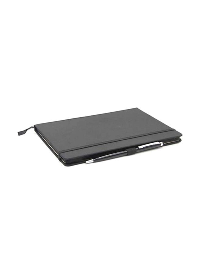 A5 Notebook With Stylus Ball Pen Black - Image 1