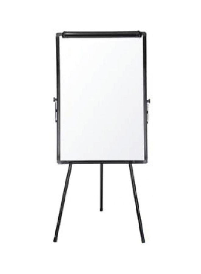 سبورة عروض تقديمية بيضاء مزودة بحامل أبيض