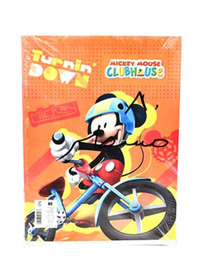 لوحة مرسوم عليها شخصية ميكي ماوس برتقالي/ أحمر/ أزرق