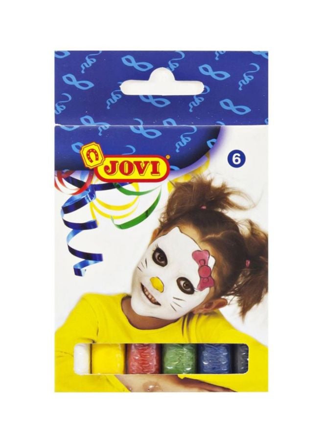 جوفي مجموعة من 6 ألوان ذات أساس زيتي لطلاء الوجه متعدد الألوان