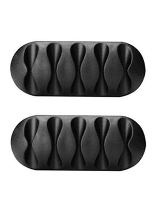 Kinteshun 10-Piece Multipurpose Cord Holder Black - Image 1