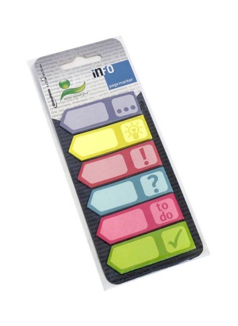 Printed Page Marker Set Multicolour