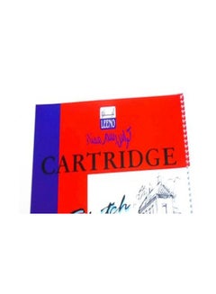 لينو كراس رسم كارتيدج مقاس 110gsm B4 أحمر/أزرق  - Image 2
