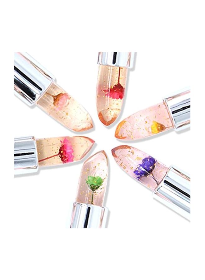 MinFei 6-Piece Flower Crystal Magic Lipstick Set Clear/Pink  - Image 4