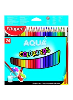 24-Piece Aqua Color Peps Pencil Set Multicolour - v1571233572/N16273904A_1