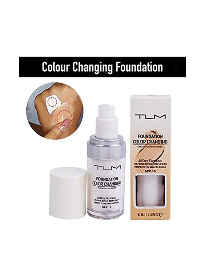 TLM Colour Changing Liquid Foundation SPF 15 Beige - Image 4