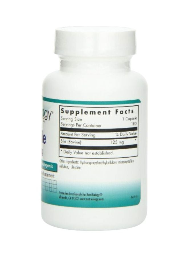 نوتريكولوجي مكمل غذائي أوكس بايل 125 مجم - 180 كبسولة - Image 3