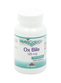 Nutricology Ox Bile 125 mg - 180 Capsules  - Image 4