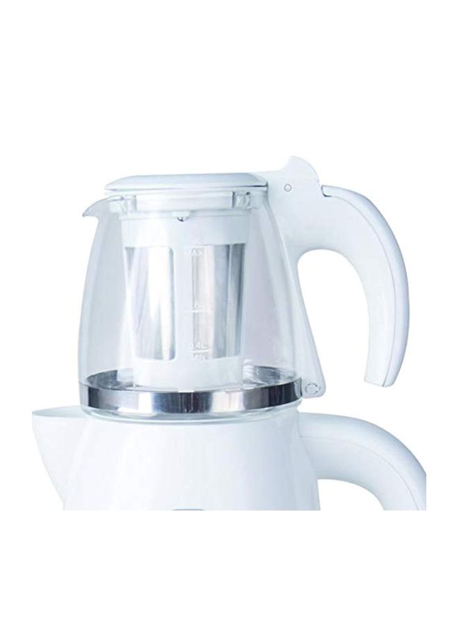 اليكتا إبريق شاي مع غلاية شاي بسعة 1.7 لتر EKTM-3017 أبيض - Image 2