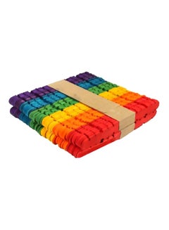 Generic 50-Piece Craft Sticks Set Multicolour  - Image 1