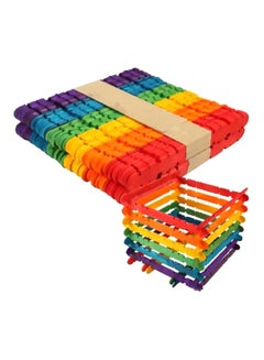 Generic 50-Piece Craft Sticks Set Multicolour  - Image 2