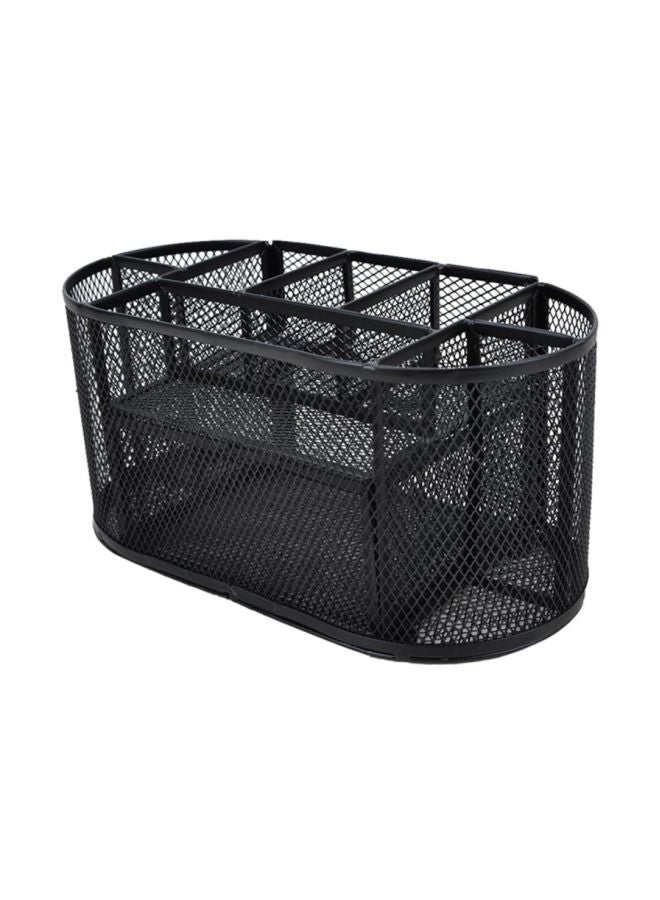 منظم مكتب مكون من 9 أقسام للتخزين أسود - Image 1