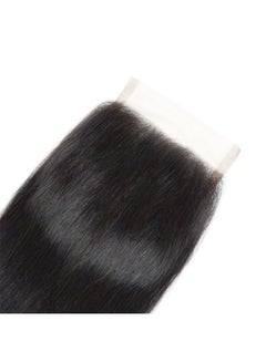 Brazilian Unprocessed Straight Wavy Human Hair Lace Closure Black 14inch - v1571235290/N30640505A_2