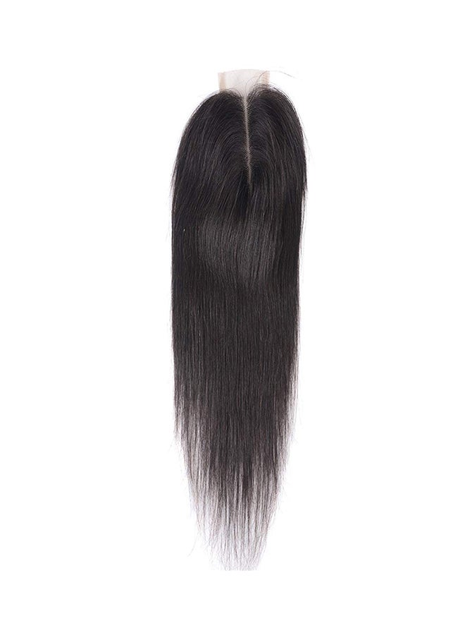 West Kiss Straight Human Hair Extension With Lace Closure Black 18inch - Image 2