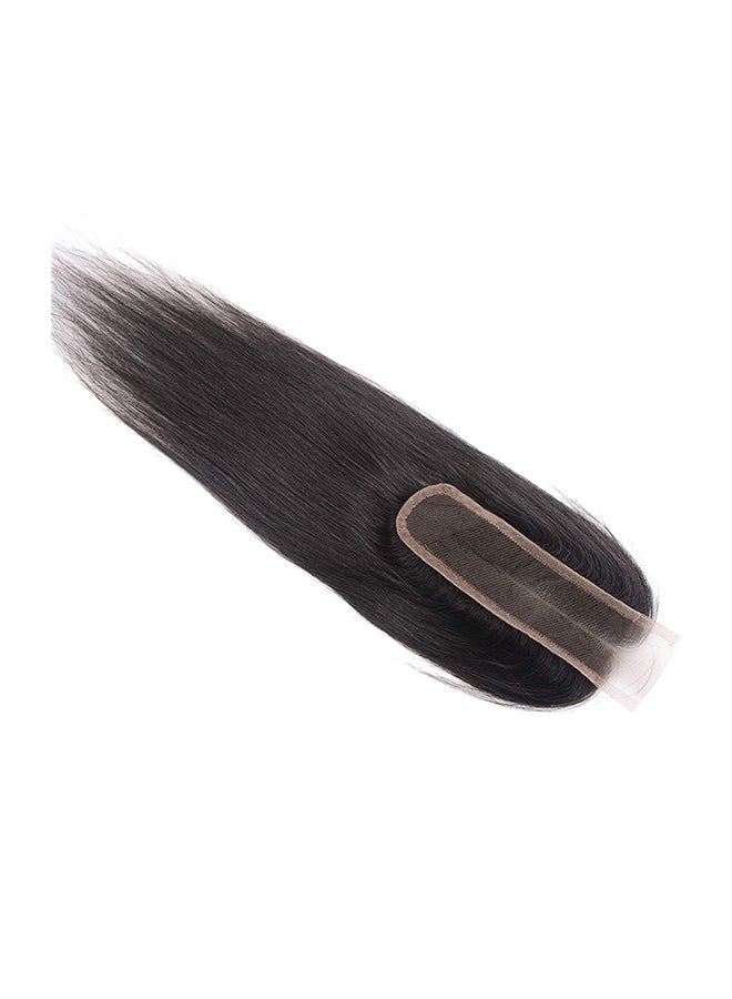 West Kiss Straight Human Hair Extension With Lace Closure Black 18inch - Image 3