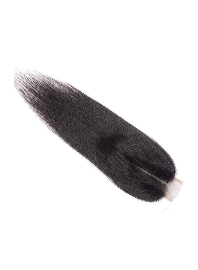 West Kiss Straight Human Hair Extension With Lace Closure Black 18inch - Image 4