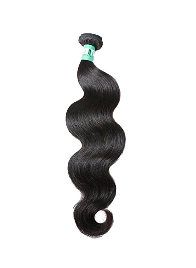 Ms.Beauty Brazilian Virgin Body Wavy Human Hair Extension Black 16inch 