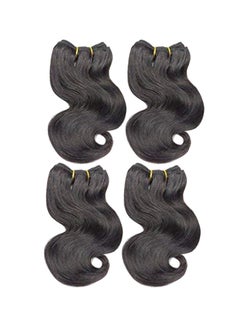 Pack Of 4 Brazilian Wavy Virgin Human Hair Black 8inch - v1571235461/N30643623A_1