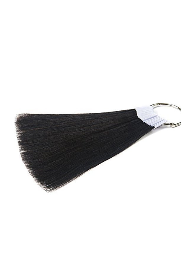 TOFAFA Straight Natural Hair Swatches With Ring Black 8inch - Image 2