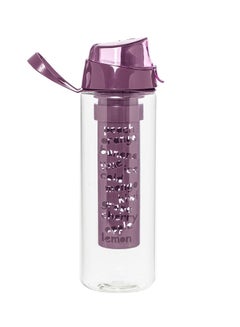 HEREVIN Bottle With Fruit Infuser Purple/Clear 