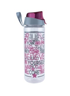 HEREVIN Believe Sports Water Bottle Pink/Grey 