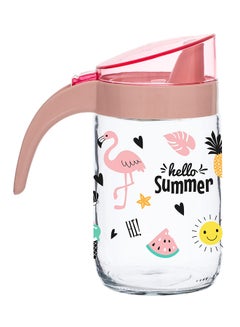 HEREVIN Hello Summer Glass Liquid Dispenser Pink/White 