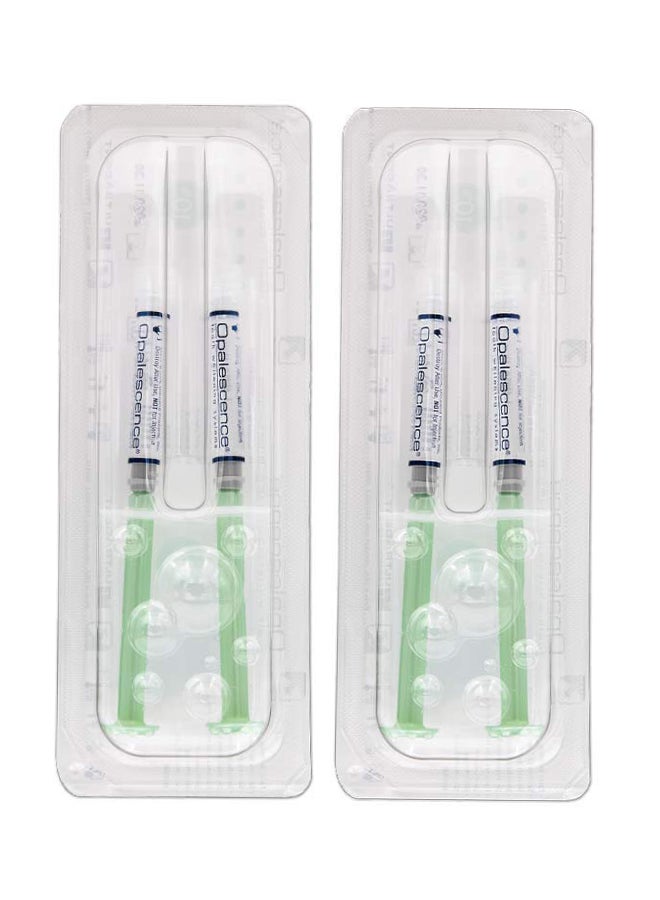 4-Piece Melon Teeth Whitening Syringe Refill Clear/Green