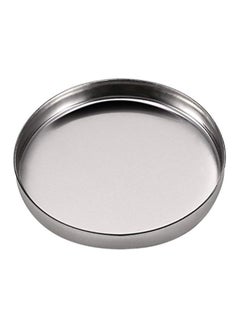 50-Piece Empty Round Metal Palette Pan Set Silver