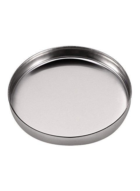 50-Piece Empty Round Metal Palette Pan Set Silver