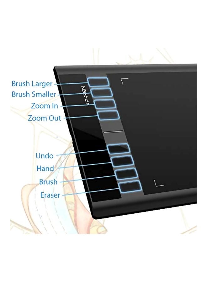 XP-PEN - Star03 Graphics Drawing Tablet With  Pen Black - Image 1