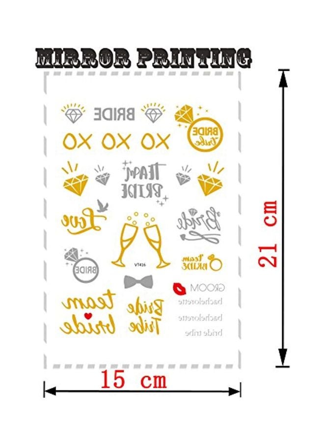 SpringPear 3-Piece Temporary Horror Tattoo Sticker Multicolour - Image 2