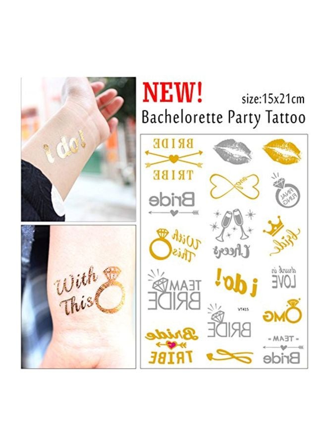 SpringPear 3-Piece Temporary Horror Tattoo Sticker Multicolour - Image 3