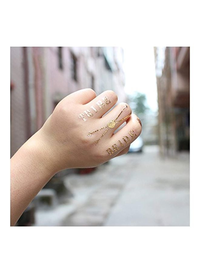 SpringPear 3-Piece Temporary Horror Tattoo Sticker Multicolour - Image 4