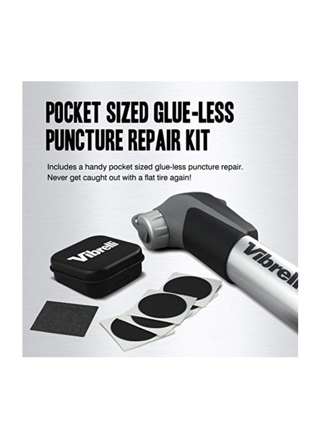 Vibrelli Mini Bike Pump And Glueless Puncture Repair Kit - Image 4