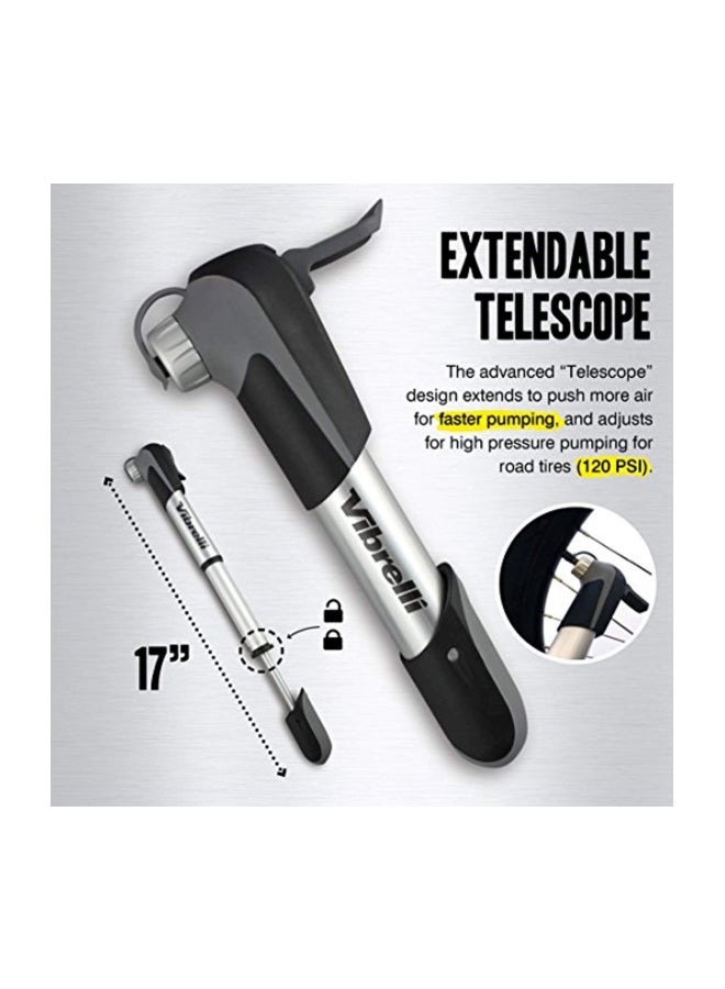Vibrelli Mini Bike Pump And Glueless Puncture Repair Kit - Image 3