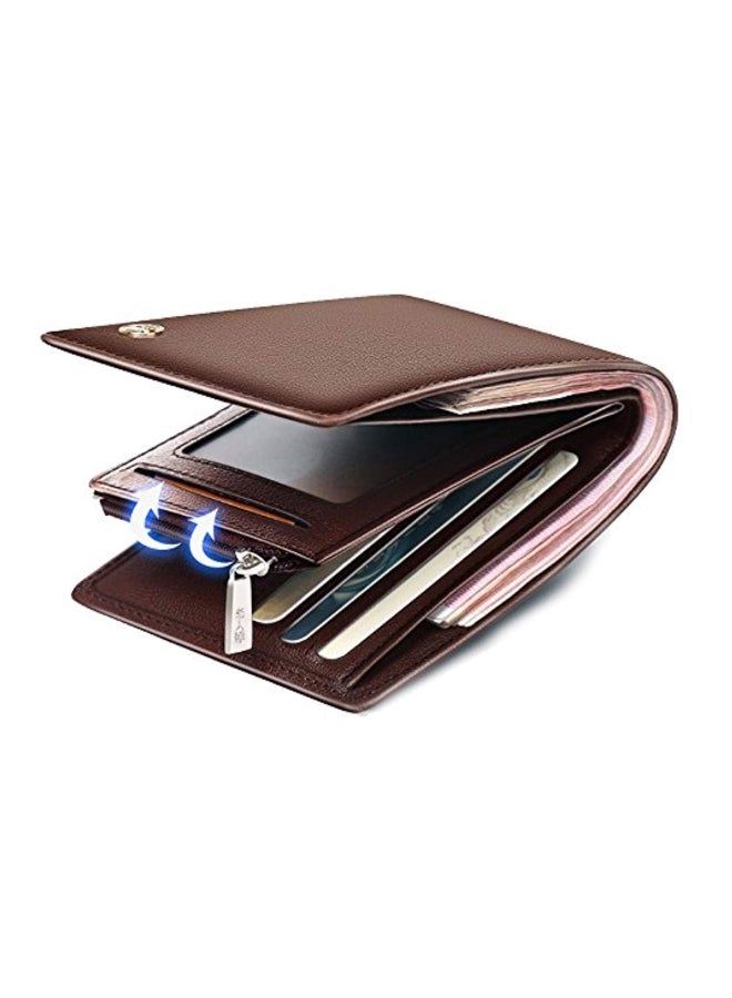 LAORENTOU Leather Wallet Brown/Gold  - Image 2
