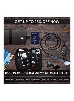 Zero Grid Passport Wallet Black  - Image 3
