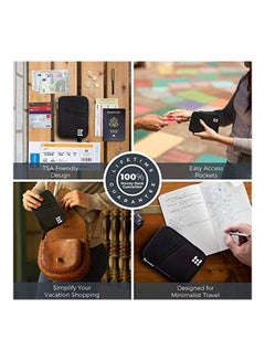 Zero Grid Passport Wallet Black  - Image 5