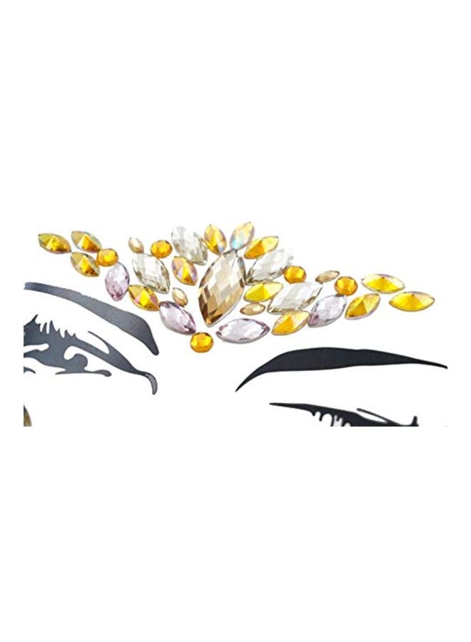 TOPAZ Crystal Studded Sticker Multicolour - Image 3