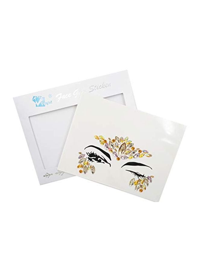 TOPAZ Crystal Studded Sticker Multicolour - Image 4