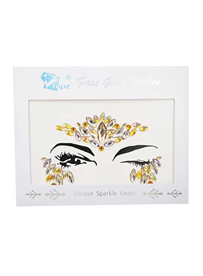 TOPAZ Crystal Studded Sticker Multicolour - Image 5
