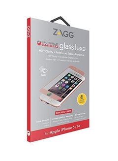 ZAGG Tempered Glass Screen Protector For Apple iPhone 6/iPhone 6s Rose Gold/Clear  - Image 3