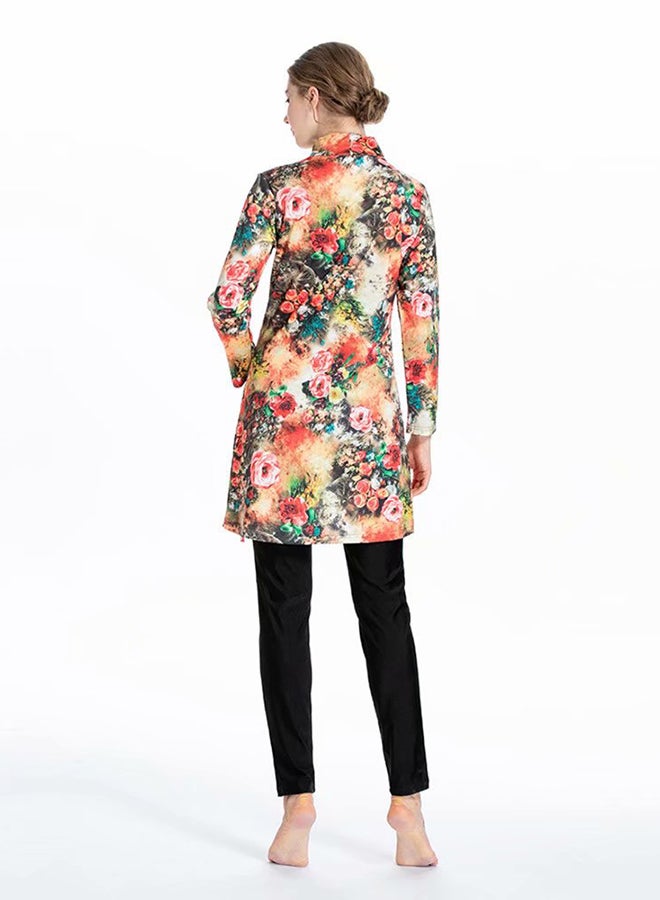 زينتاون طقم لباس سباحة مريح بتصميم سادة - Image 2