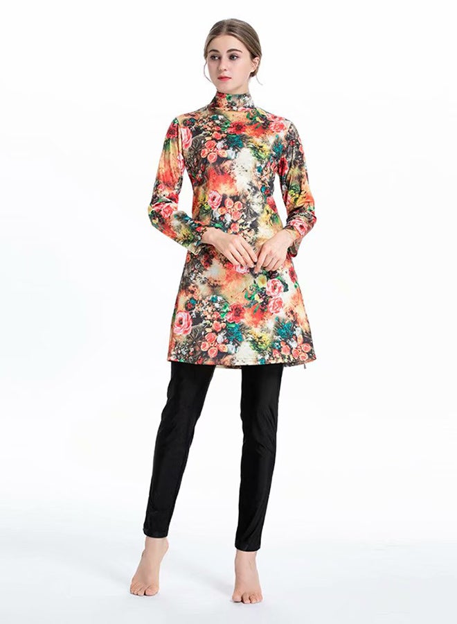 زينتاون طقم لباس سباحة مريح بتصميم سادة - Image 3