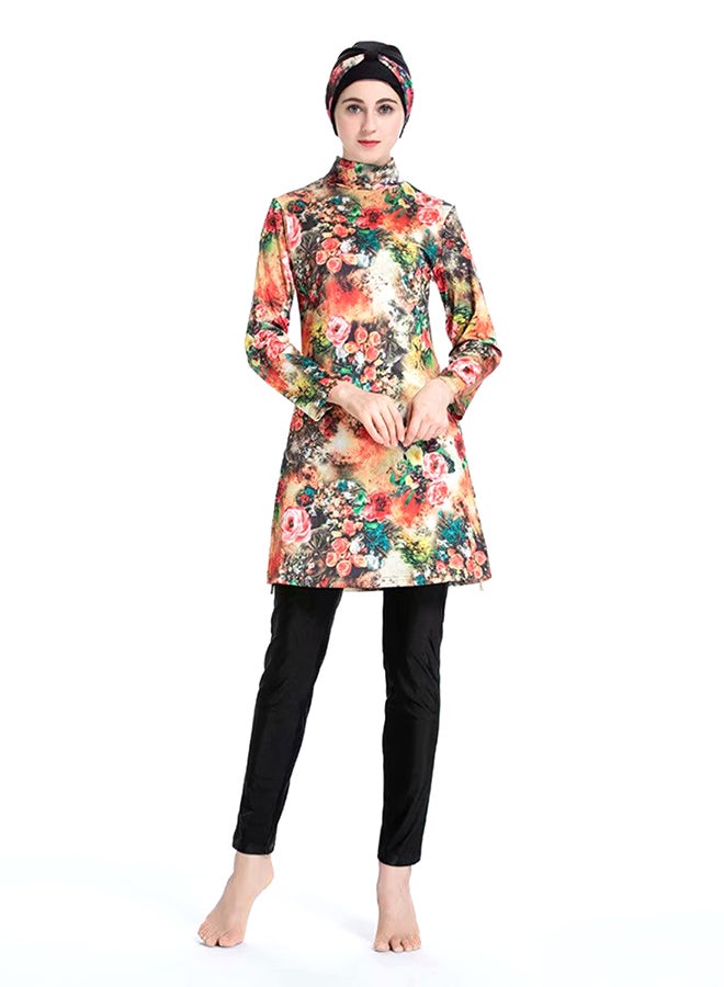 زينتاون طقم لباس سباحة مريح بتصميم سادة - Image 1