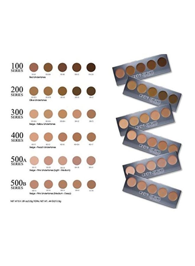 سينما سيكرتس علبة كريم أساس احترافية 5 في 1 سيريس 100-درجات خافتة وداكنة من الأحمر - Image 4