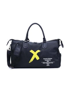 Zipper Closure Large Capacity Duffel Bag Black