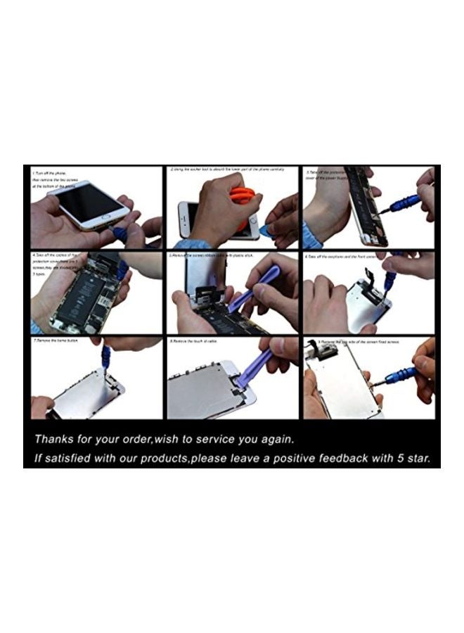 كوكوكا مجموعة تجميع محول شاشة لمس LCD بديلة بإطار ريتينا لهاتف أبل آيفون 6 أسود  - Image 4