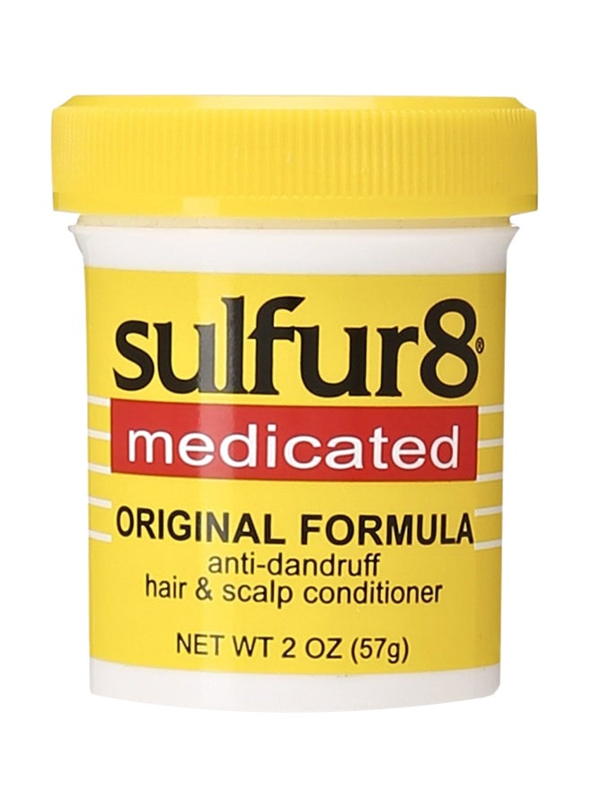 Sulfur 8 Pack Of 3 Medicated Anti-Dandruff Hair And Scalp Conditioner Multicolour 57grams